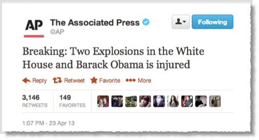 Associated Press Twitter account hijacked
