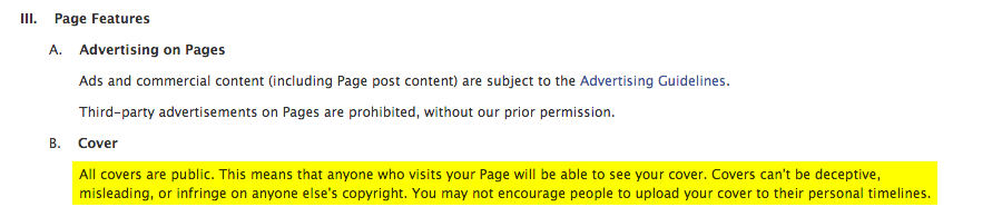 Facebook Page Guidelines