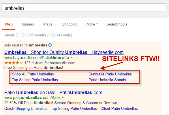 Enhanced Sitelinks