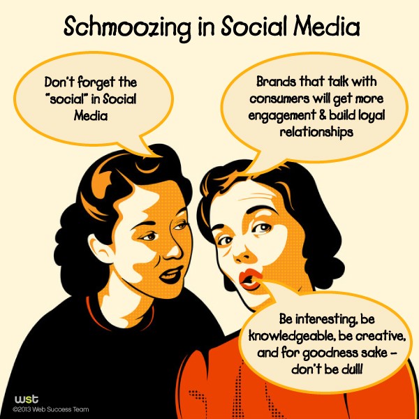 Schmoozing In Social Media