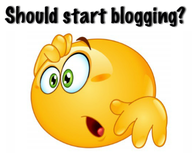 should I start blogging