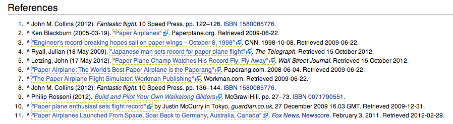 Wikipedia nofollow links