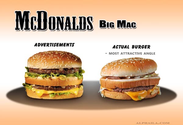 big mac false ads
