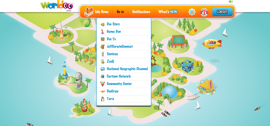 Worldoo Home - Social Network for Kids