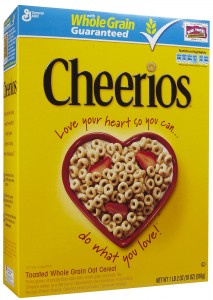 cheerios box