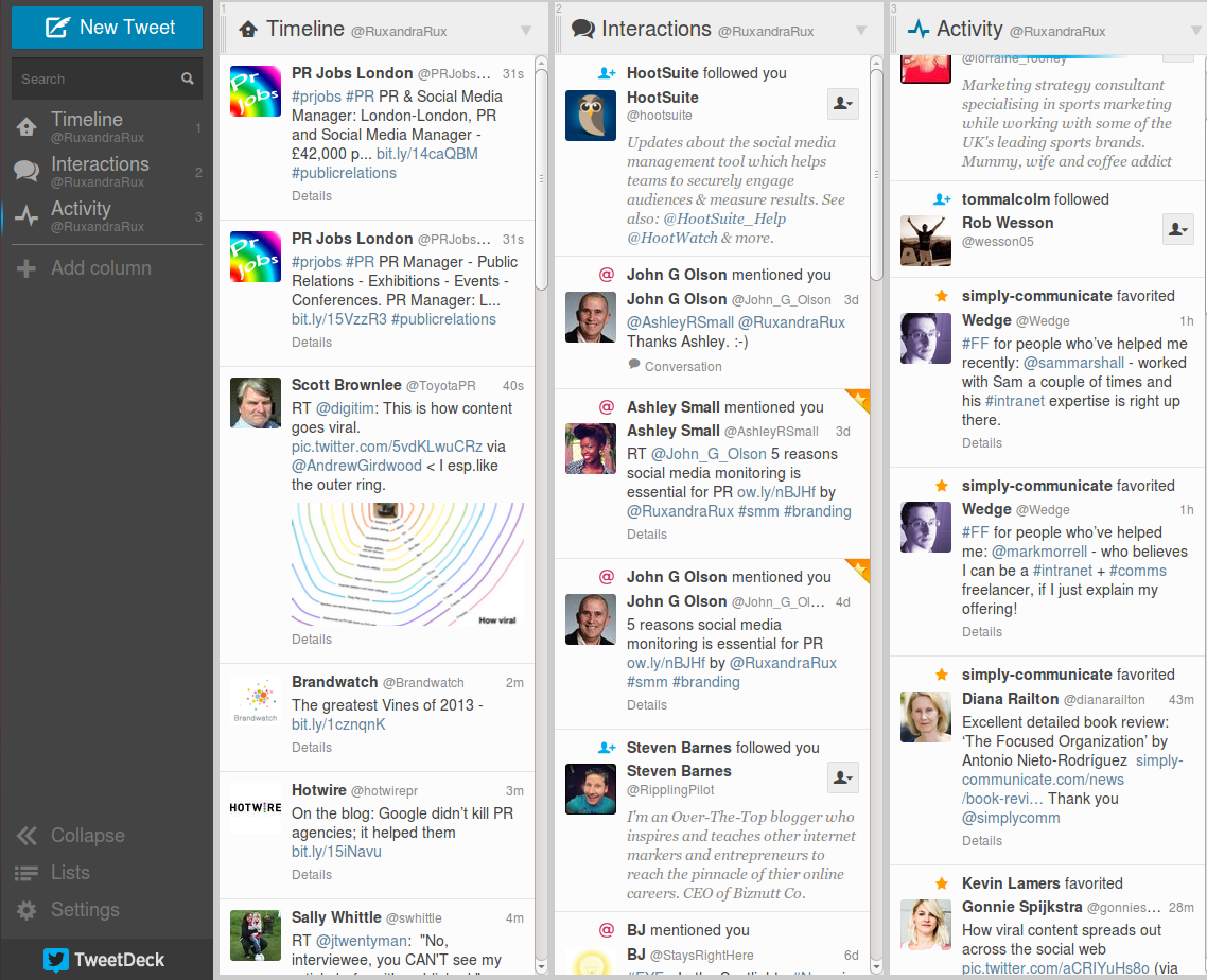 tweetdeck screenshot