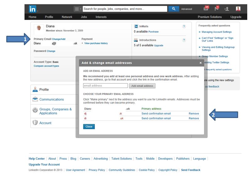 BLOG email address change image