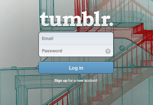 Insert Image Sign Up With Your Email Password and Username on Tumblr