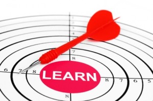 marketing localization, bullseye with learn in the center