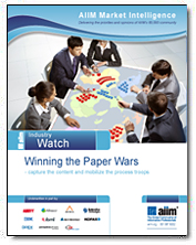 Winning the Paper Wars – report by AIIM