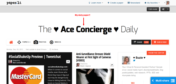 Ace Concierge Paper.li