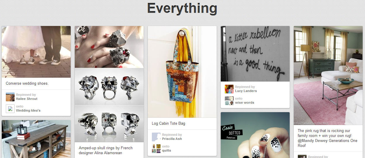 Pinterest Everything Section