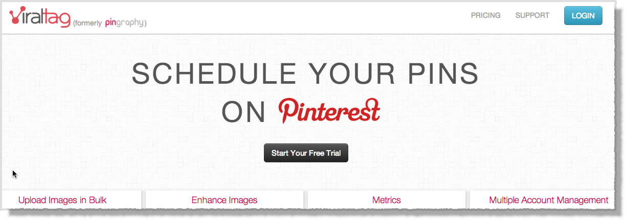 Pinterest tool viraltag