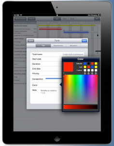 ProjectPlannerHD App for iPad