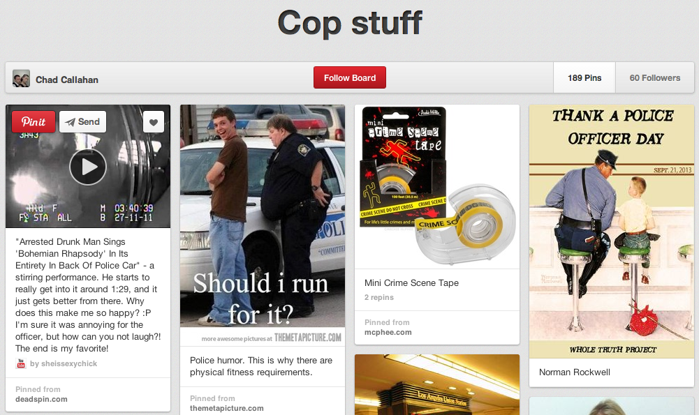 Cop Stuff for your Manly Pinterest