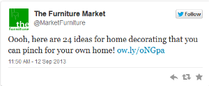 The Furniture Market Twitter