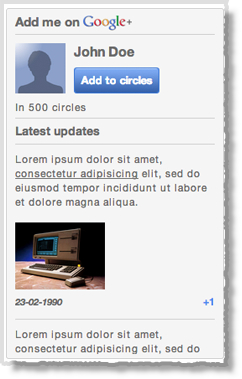 Google+ tool