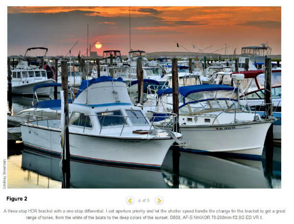 sunset boat image-Nikon