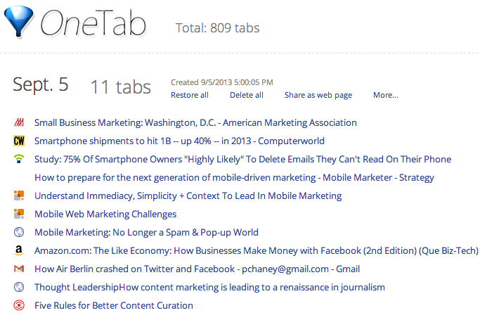OneTab