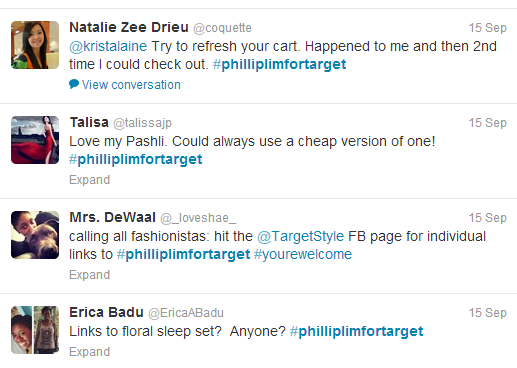phillip lim for target tweets 2