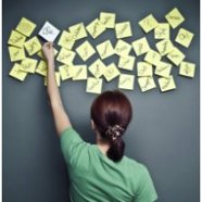 Busy, post-its