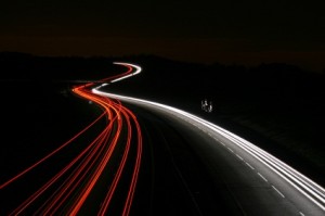 Streaming highway traffic representing the speed of brand innovation