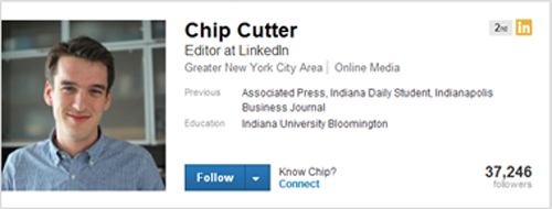 LinkedIn profile - Chip Cutter