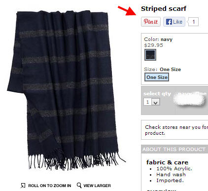 Place the Pin It Button on Your Webpages