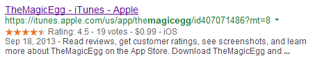 Semantic Markup for Product - Magic Egg on iTunes