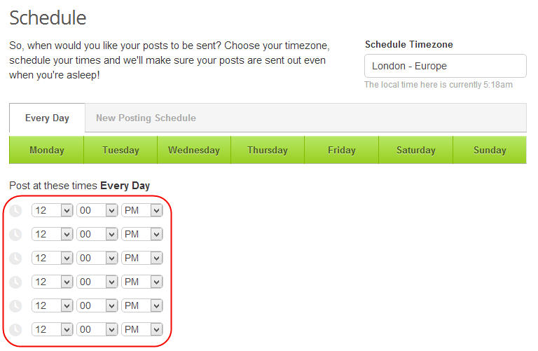 Buffer makes it really easy to schedule tweets.