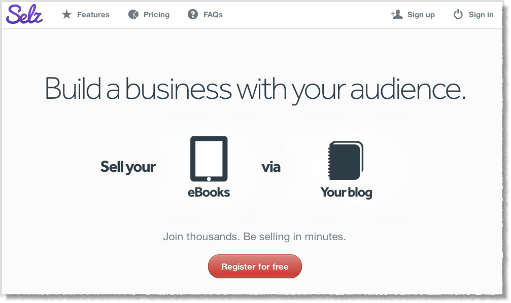 Sell your ebook on your blog with Selz.com