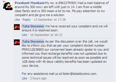 Telecom Industry tata docomo conversation