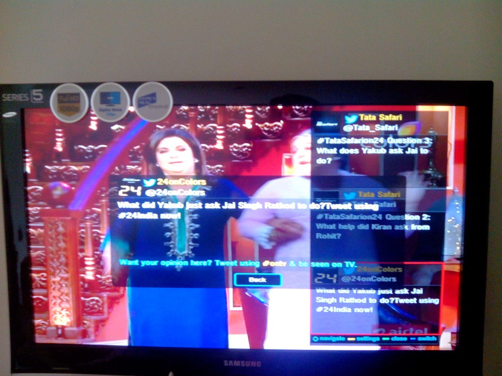 Twitter Airtel DTH social TV
