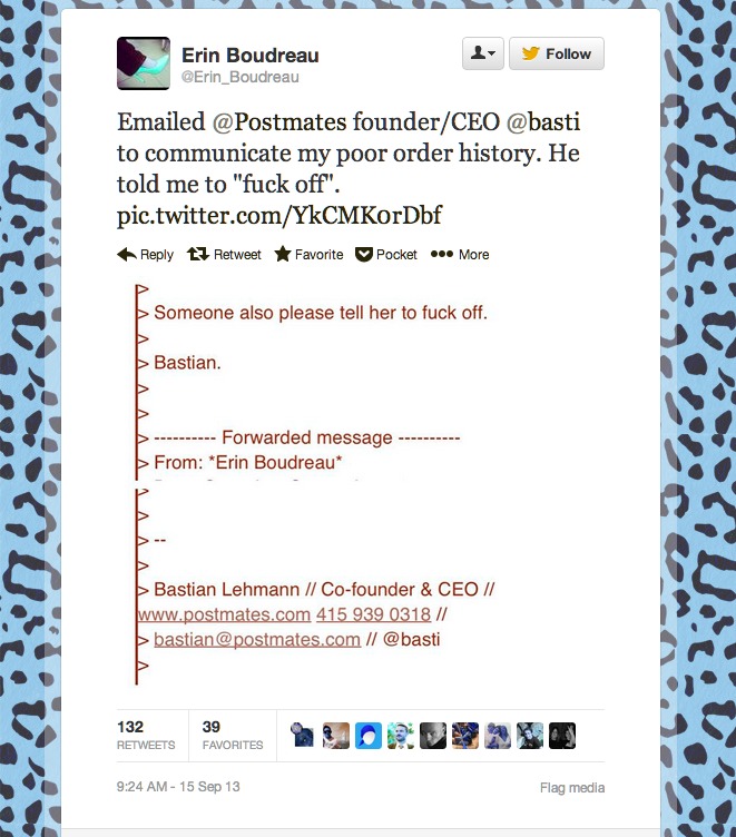 postmates twitter response