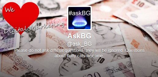 Ask BG Twitter account