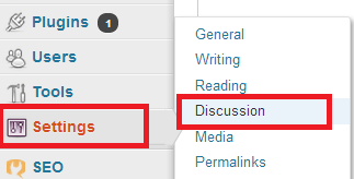 discussion settings in WordPress