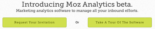 CTA example from Moz