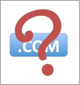 Where's the .com button?