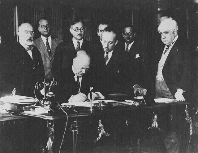 Signing an agreement