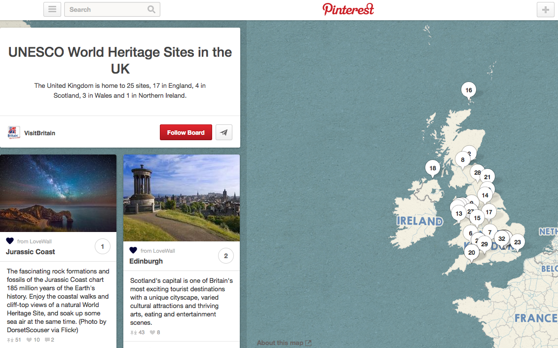 UNESCO World Heritage Sites in the UK, on Pinterest