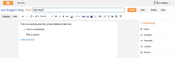 blogger compose main