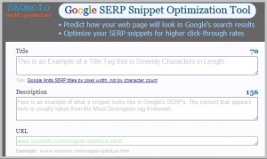 google SERP snippet tool