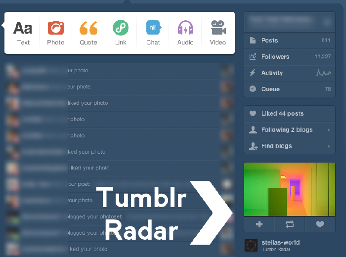 Tumblr Radar