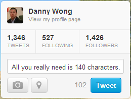 All you need is 140 characters