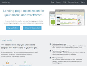 5 Second Test image from Useful Usability