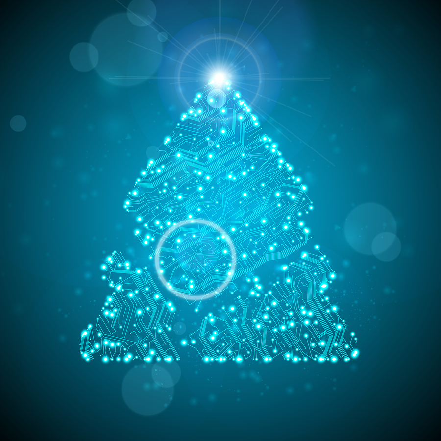 Circuit board christmas tree