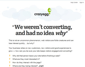 CrazyEgg image from useful usability