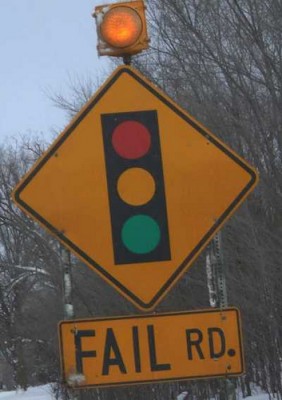 Fail Road Sign
