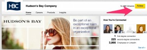 Follow a company on LinkedIn