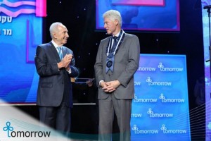 President Bill Clinton Receiving Israel's Medal of Distinction from Israeli President Shimon Peres